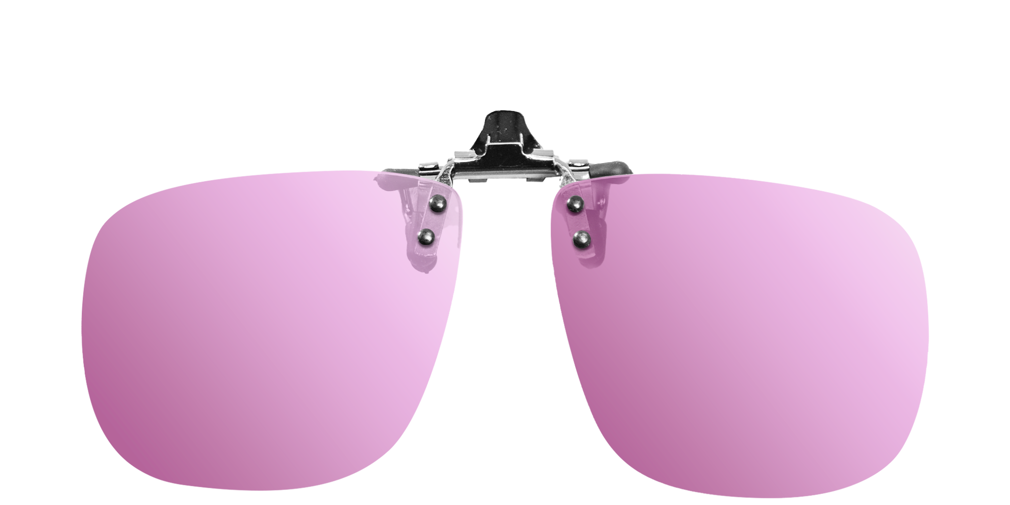 Large Square Flip On Clip Up Sunglasses - Indoor Universal