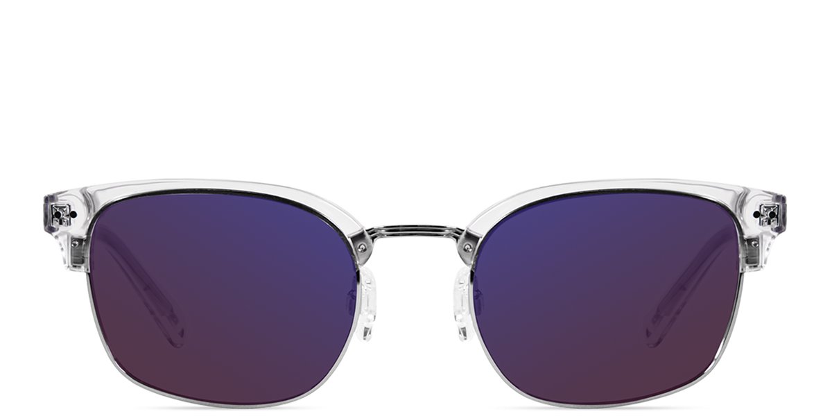 Buy Derby Cx3 Sun Lens Clear Browline Glasses | EnChroma