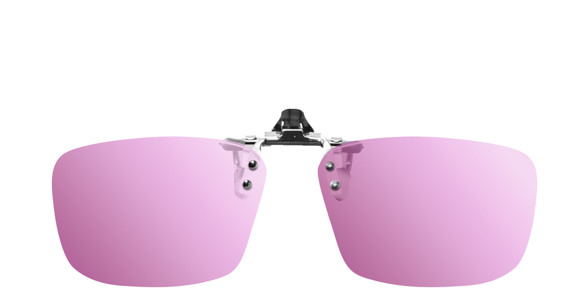 Purple clip on sunglasses online