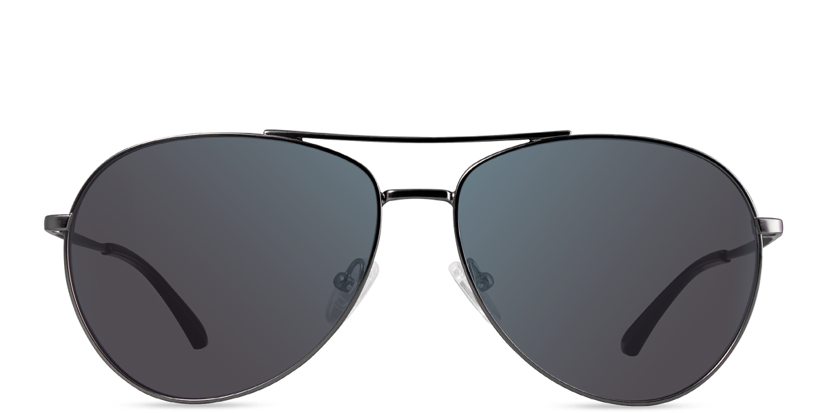NEW VZN Frames Sainte Maxi | Onyx Black Round Aviator Sunglasses Onyx | Screwless Hinged Aviator Titanium Sunglasses – WMP  main image 2